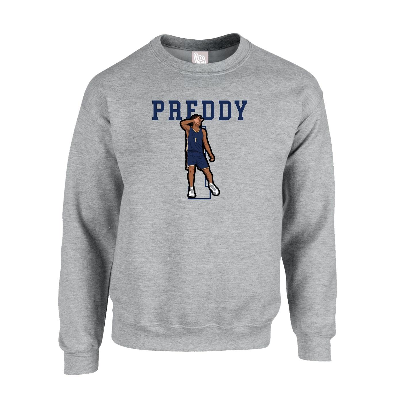 Fleece Crew — Shirsey in Grey