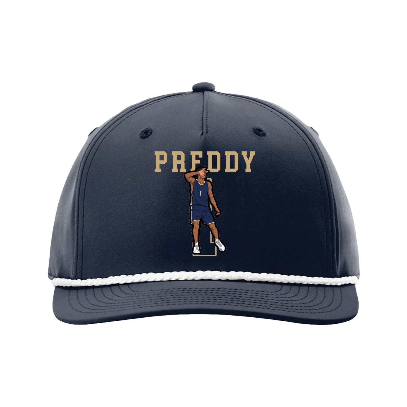 Five-Panel Classic Rope Cap — Shirsey in Navy
