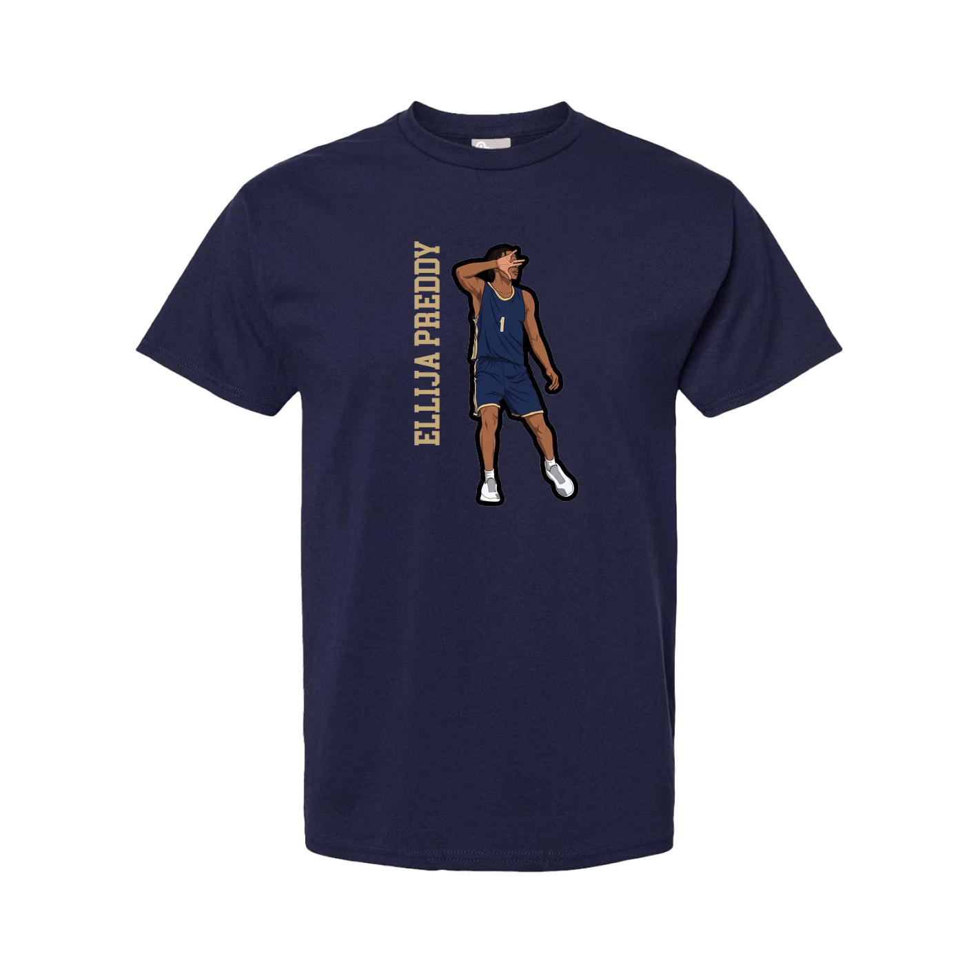Youth Tee — Name Vertical in Navy