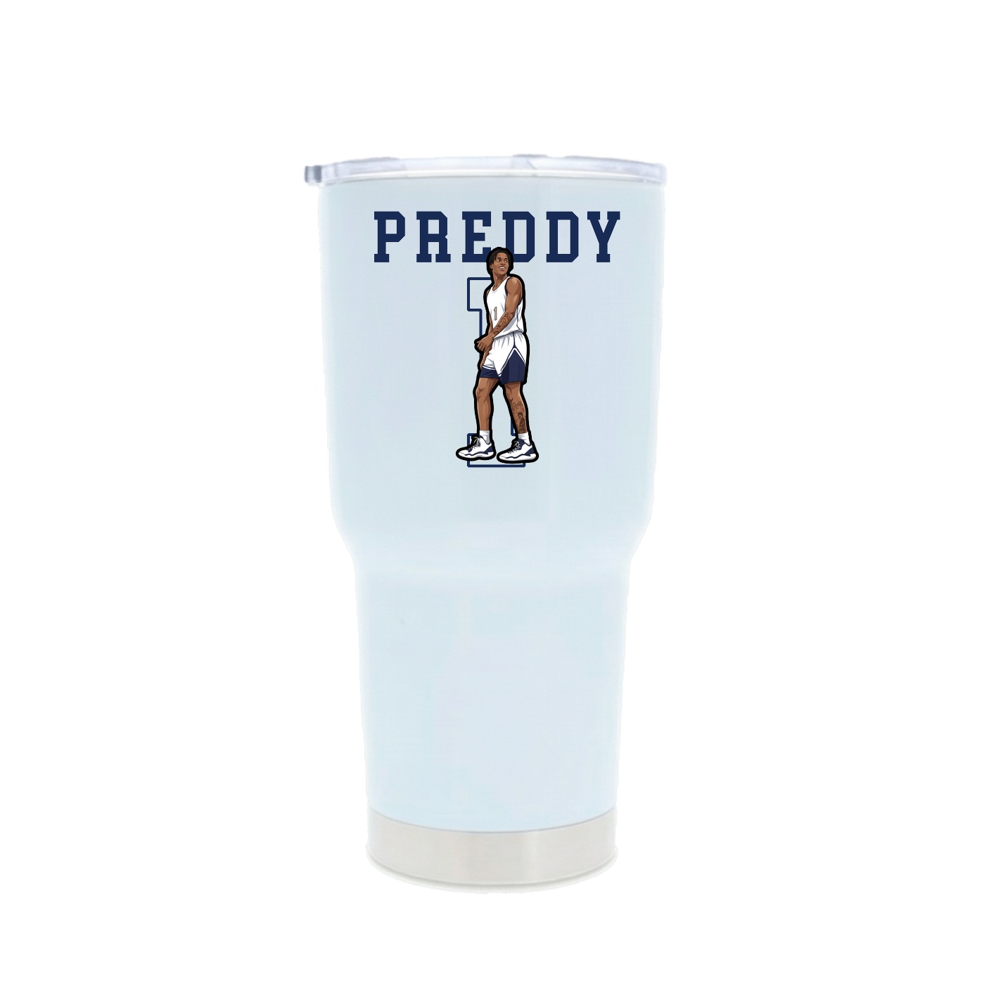 30oz Stainless Steel Tumbler — Shirsey in White