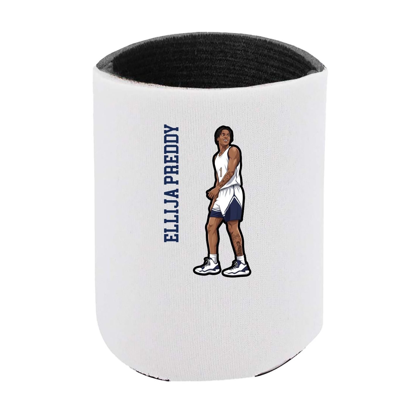 Can Holder — Name Vertical in White