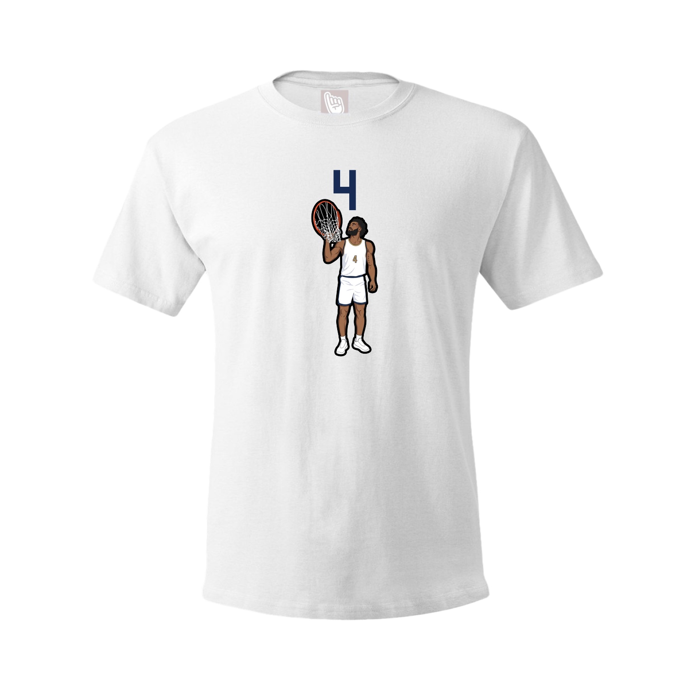 Tee — Number Top in White