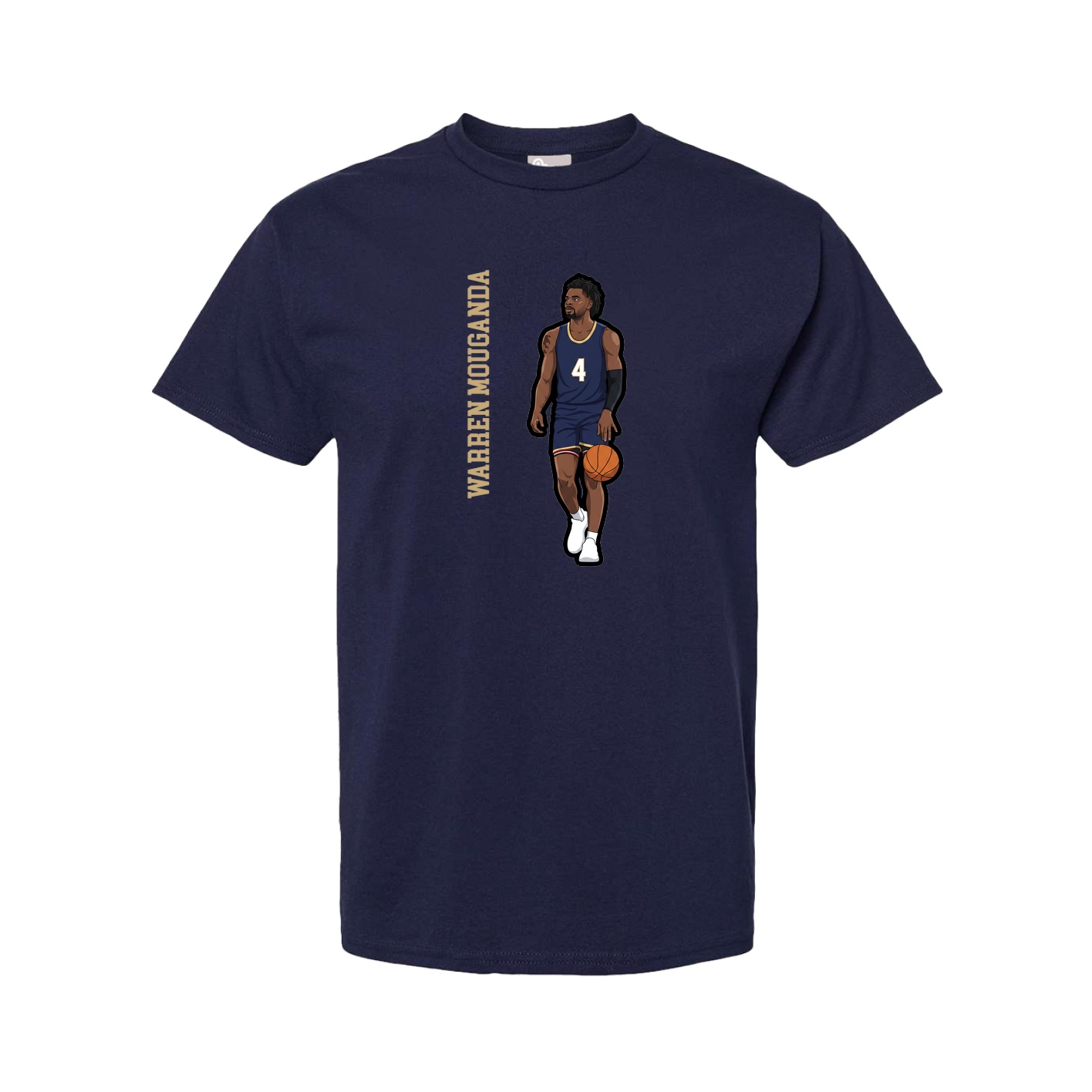Youth Tee — Name Vertical in Navy