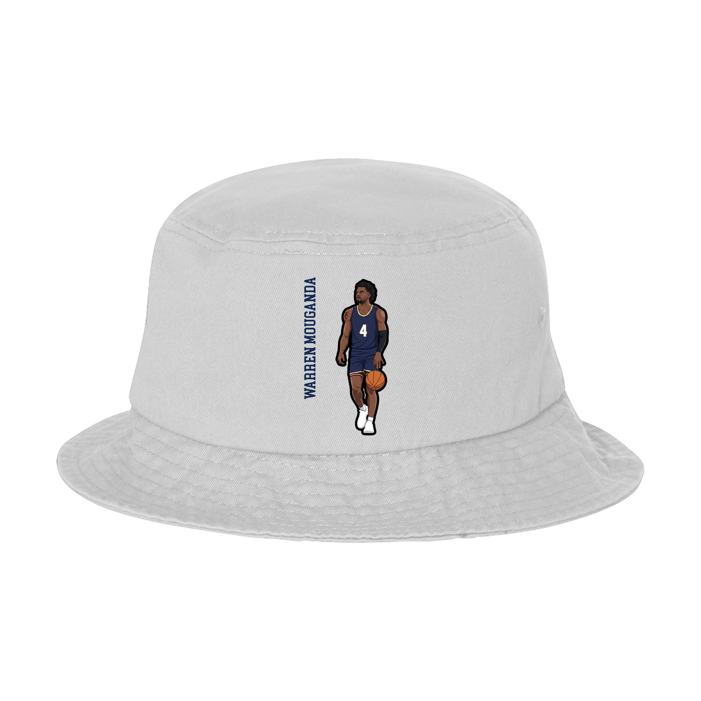 Bucket Cap — Name Vertical in White