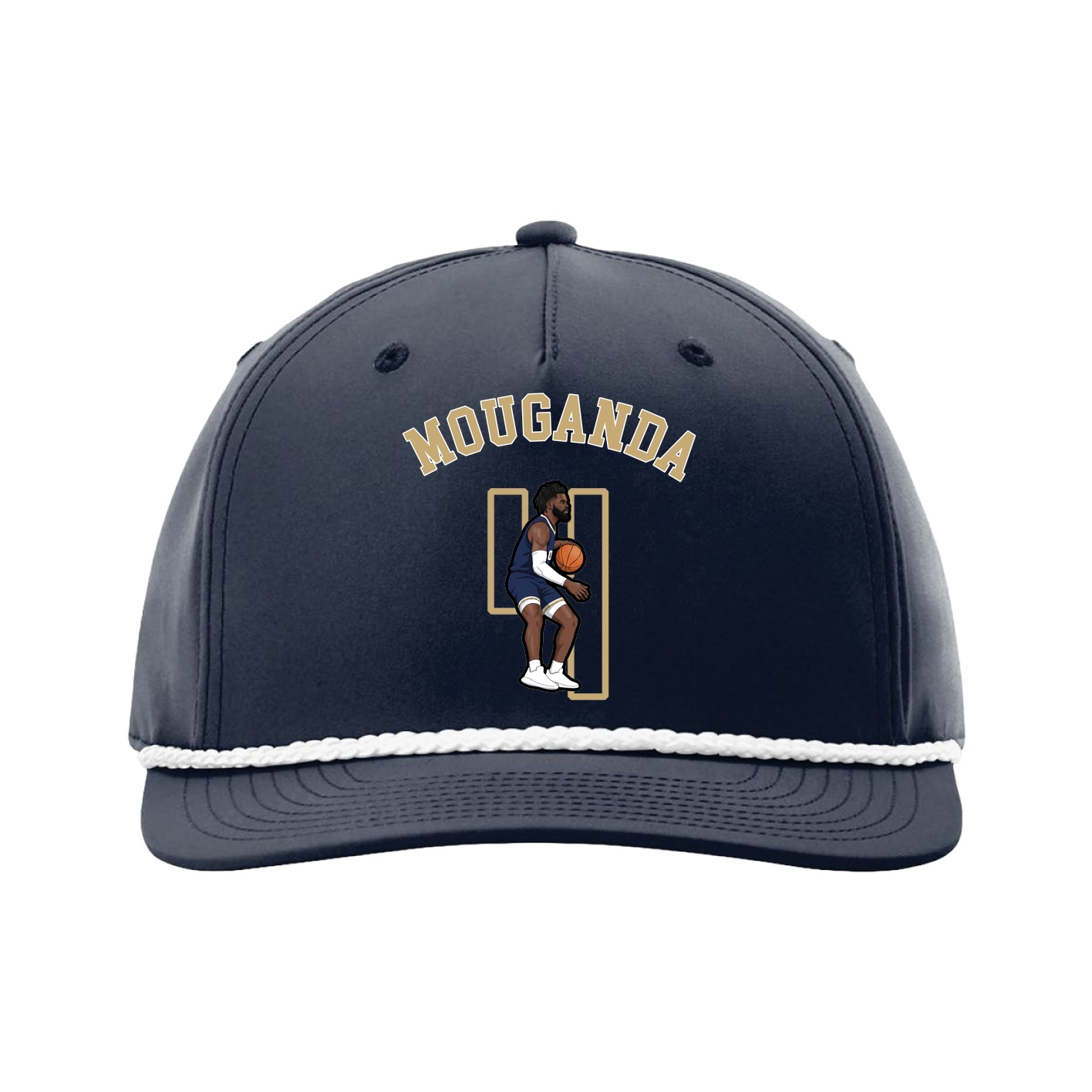 Five-Panel Classic Rope Cap — Shirsey Arch in Navy