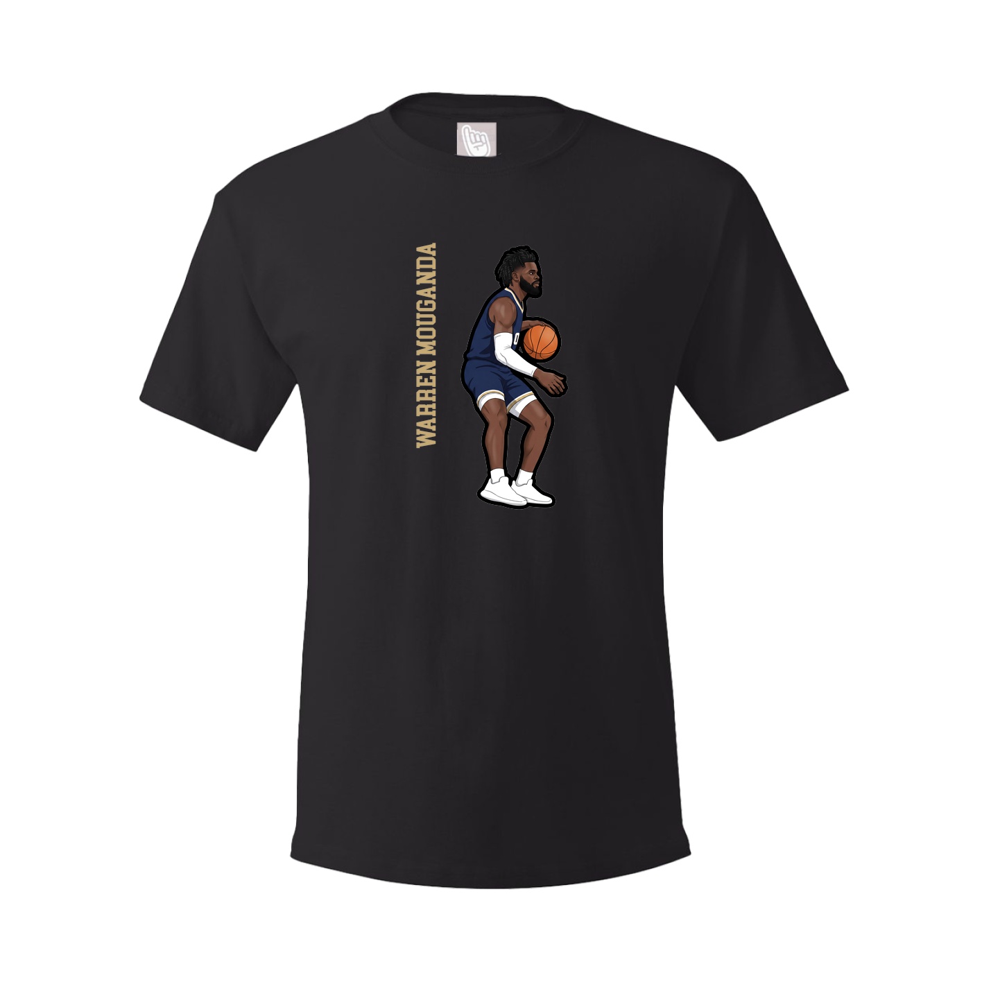 Youth Tee — Name Vertical in Black