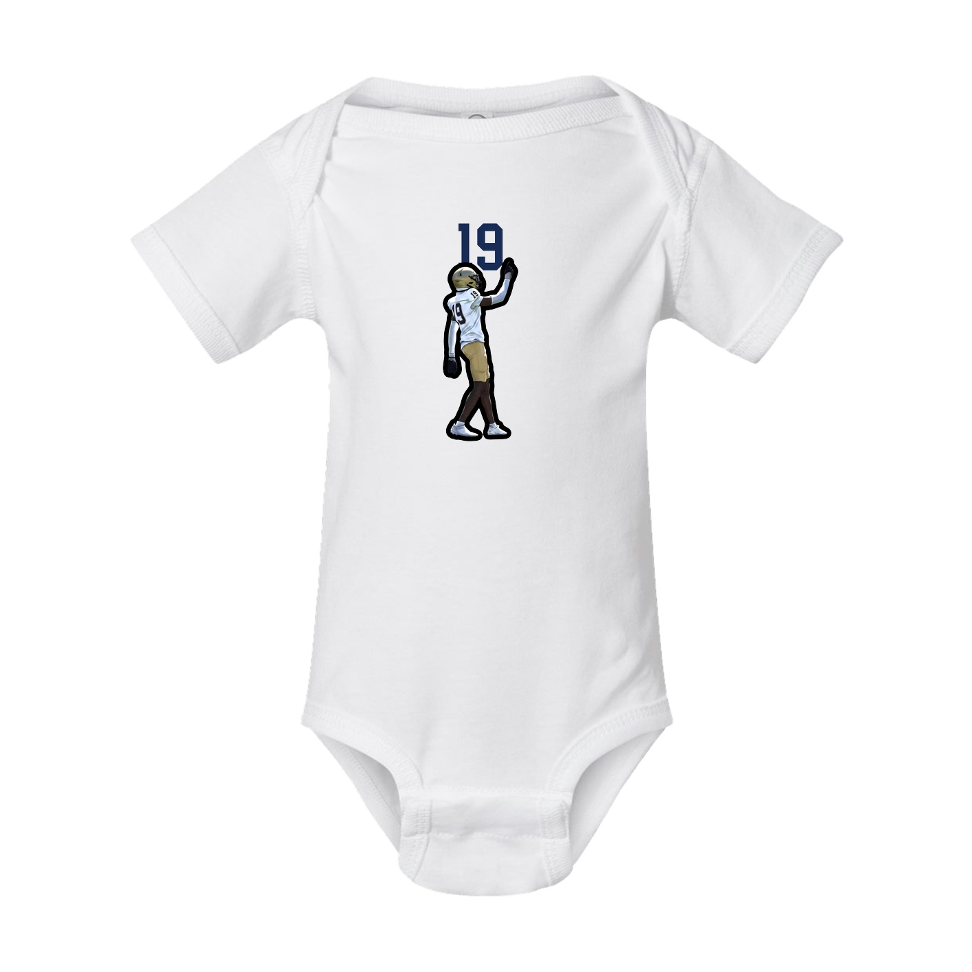 Baby Onesie — Number Top in White