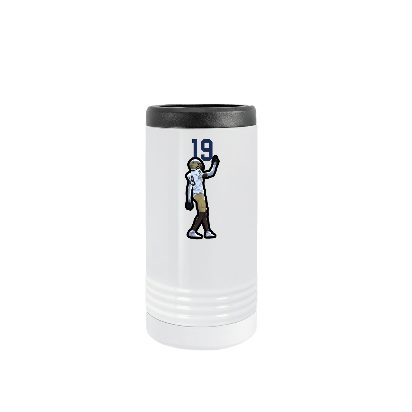 Slim Beverage Holder — Number Top in White