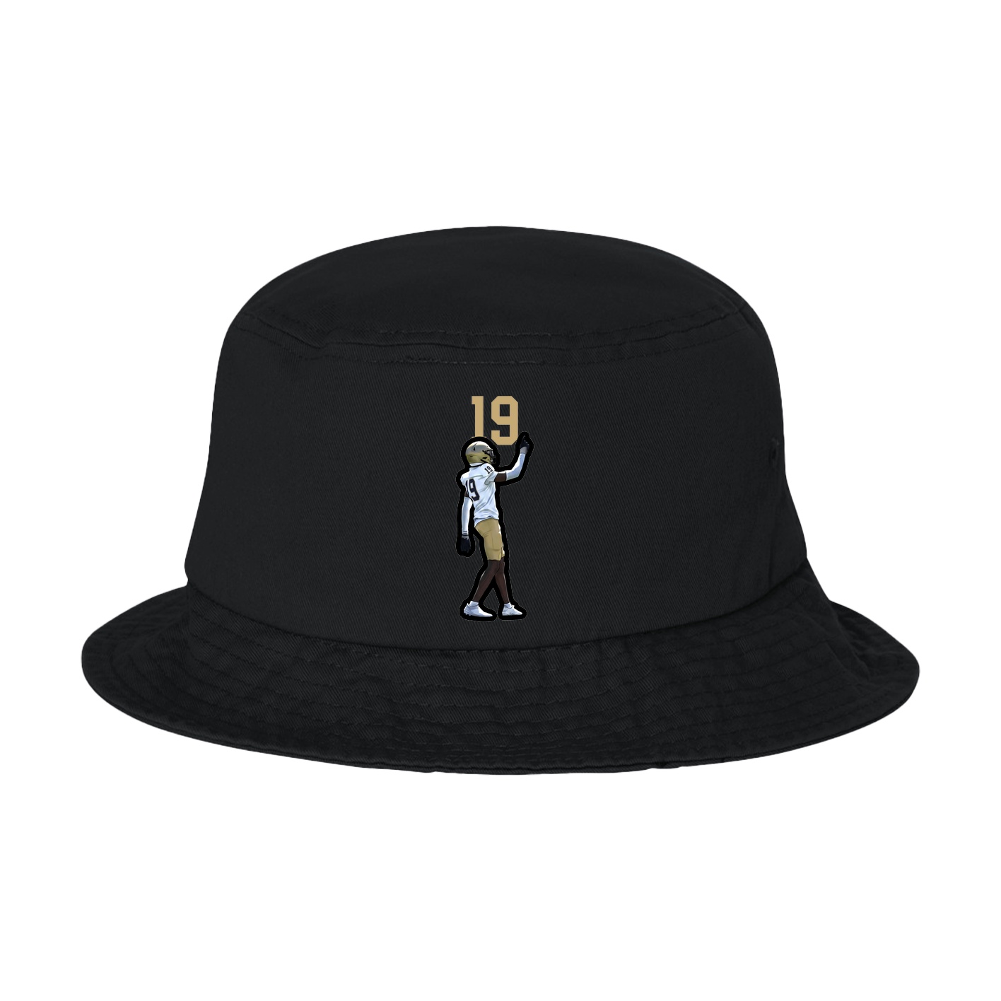Bucket Cap — Number Top in Black