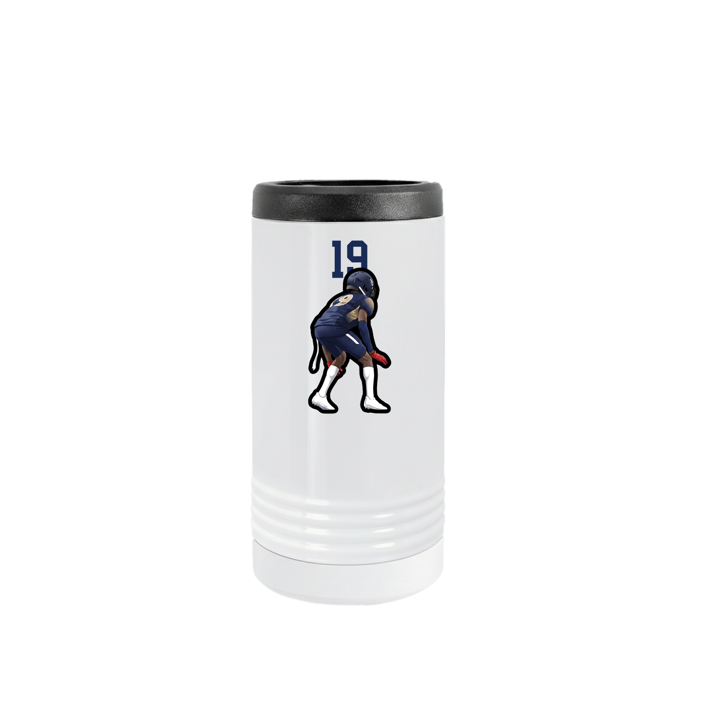 Slim Beverage Holder — Number Top in White