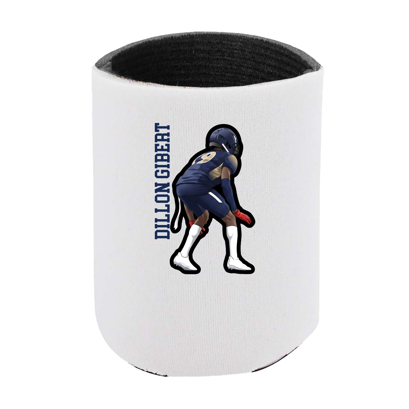 Can Holder — Name Vertical in White