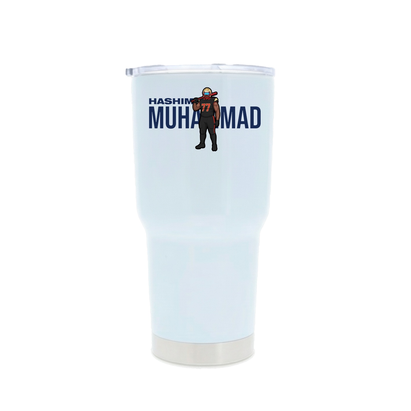 30oz Stainless Steel Tumbler — Player Name in White