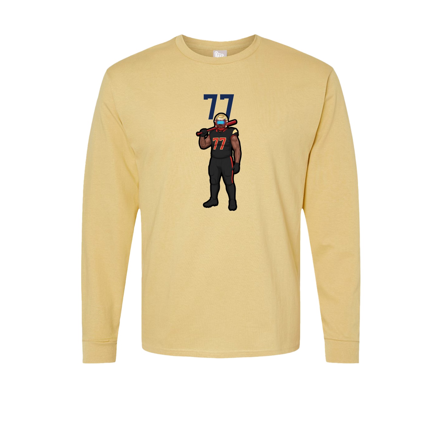 Long Sleeve Tee — Number Top in Vegas Gold