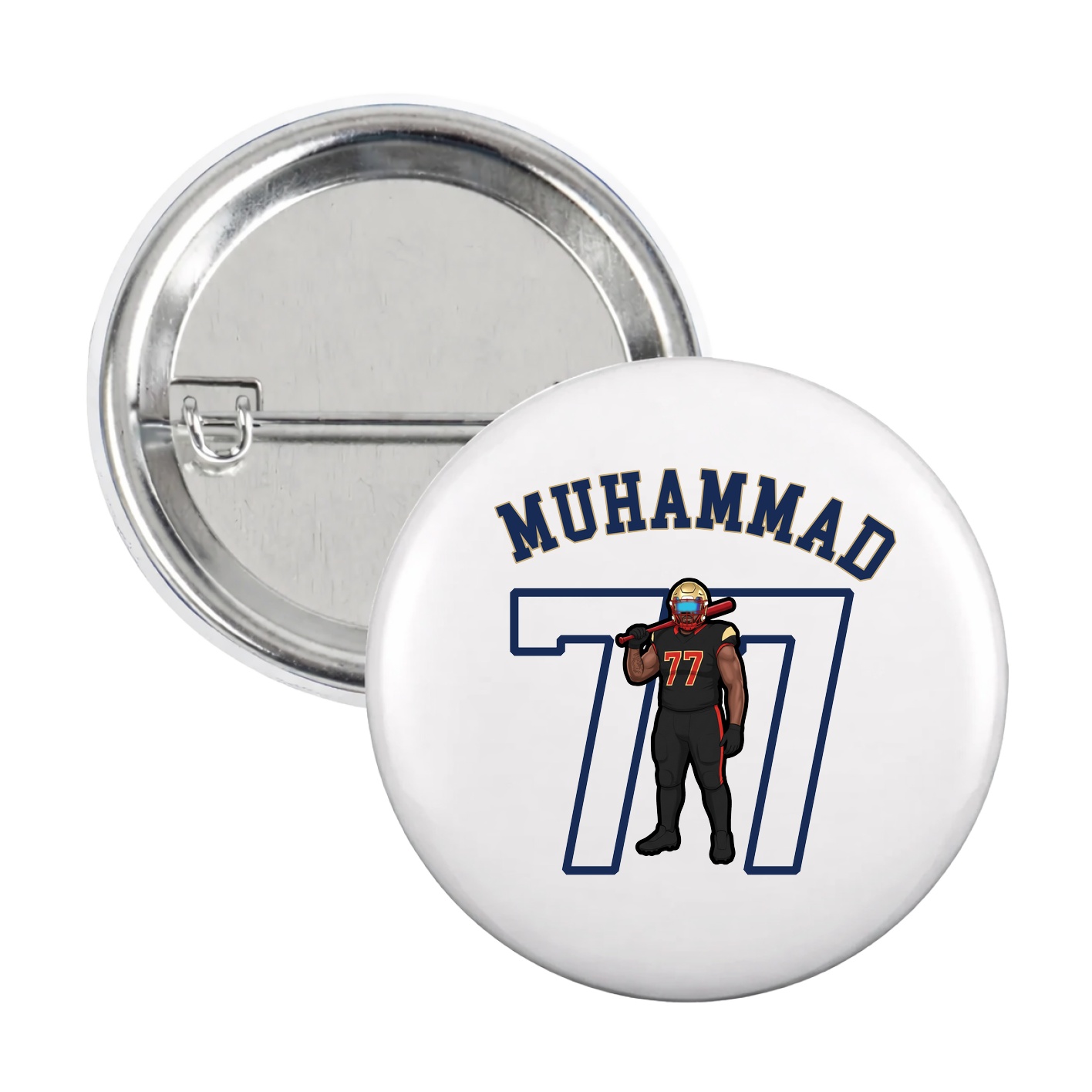 Game Day Button — Shirsey Arch in White
