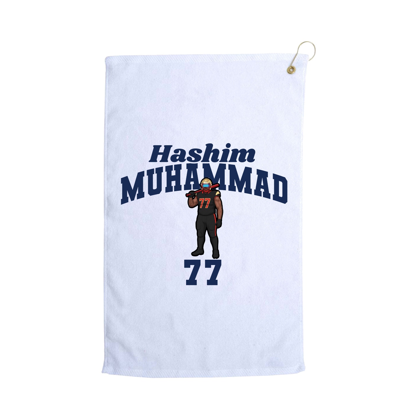 Golf Towel — Signature Arch in White