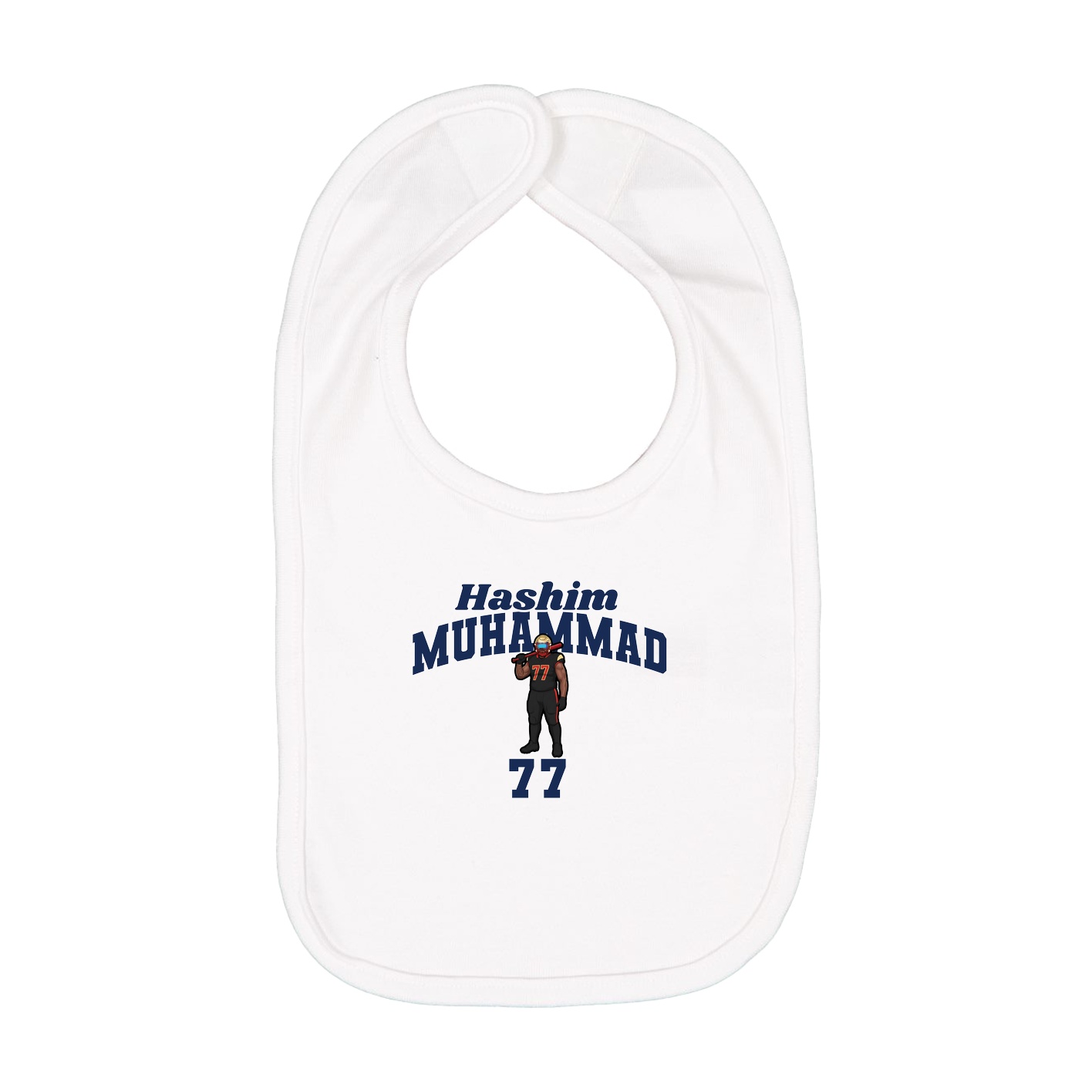 Infant Bib — Signature Arch in White