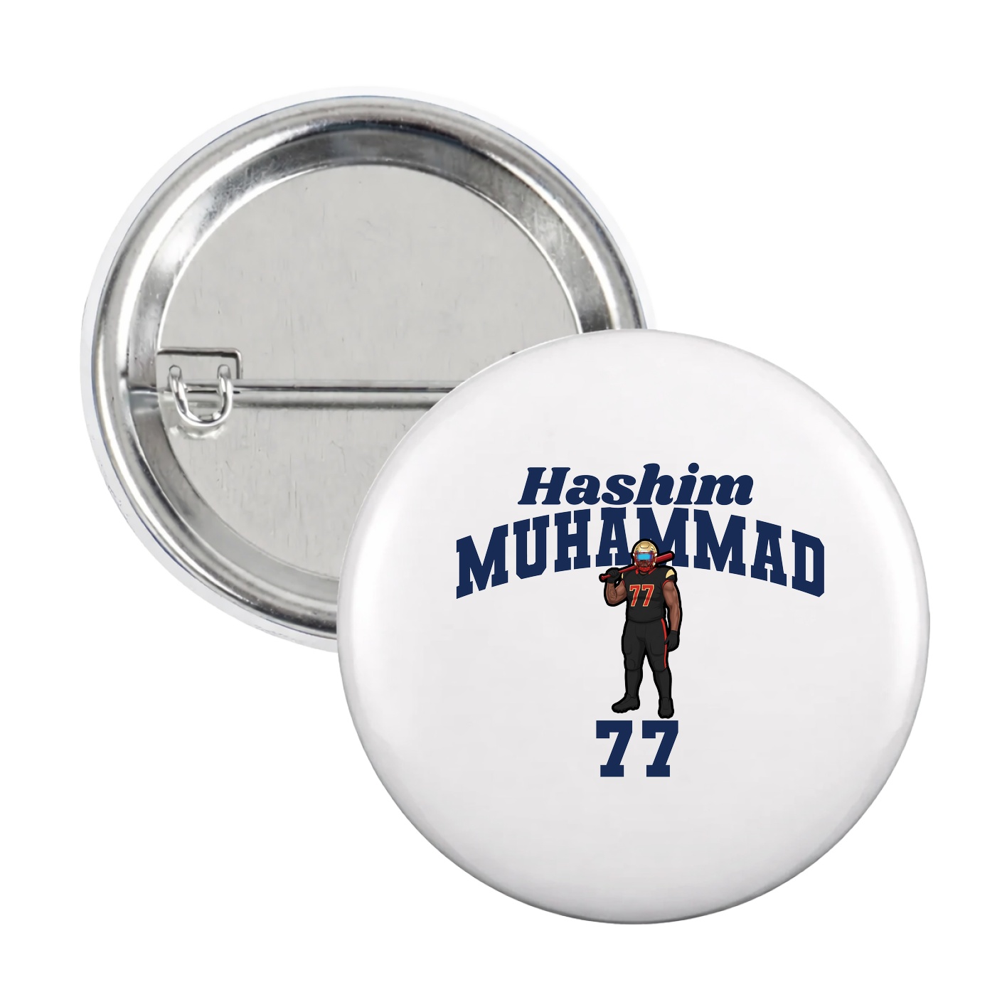 Game Day Button — Signature Arch in White