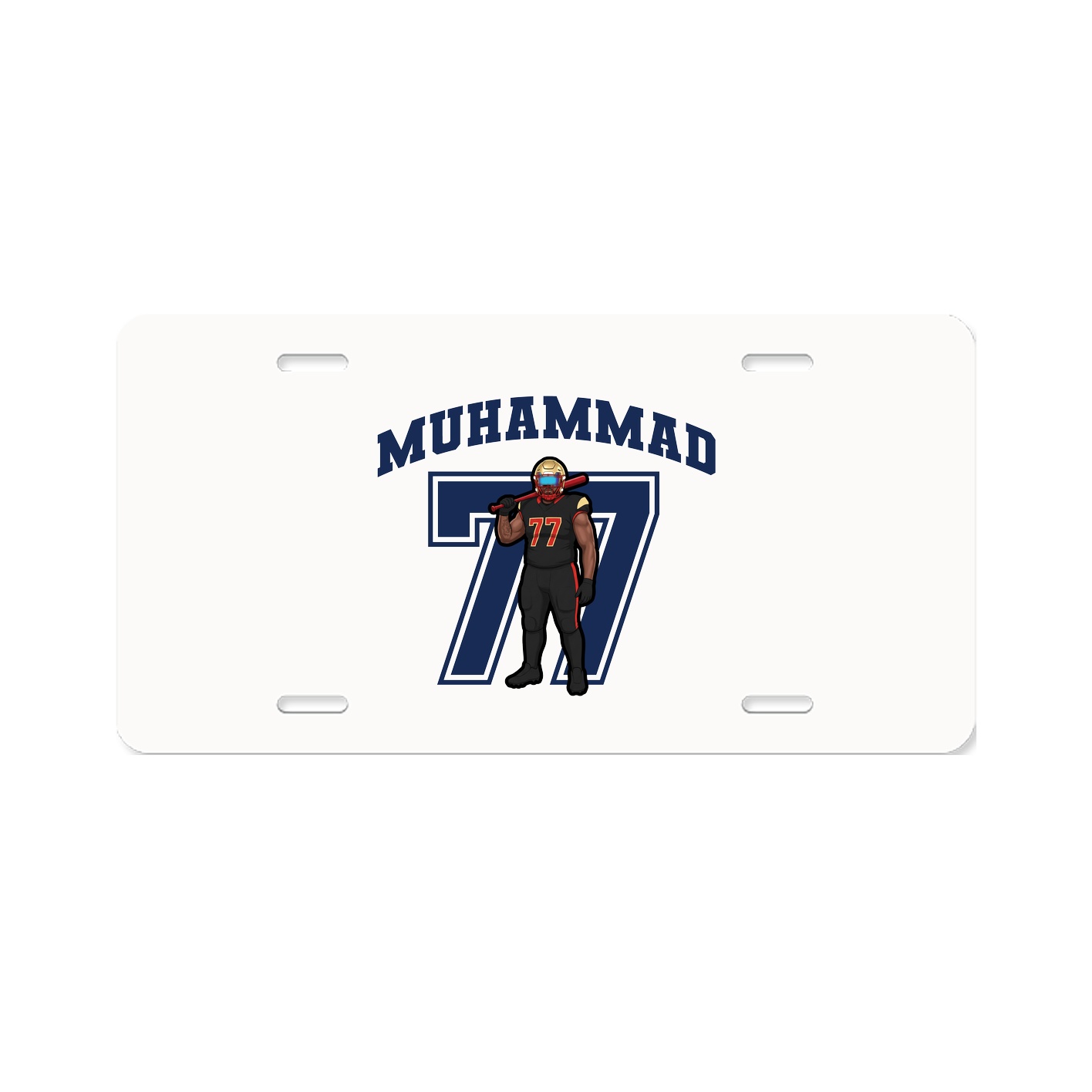 License Plate — Number in Classic