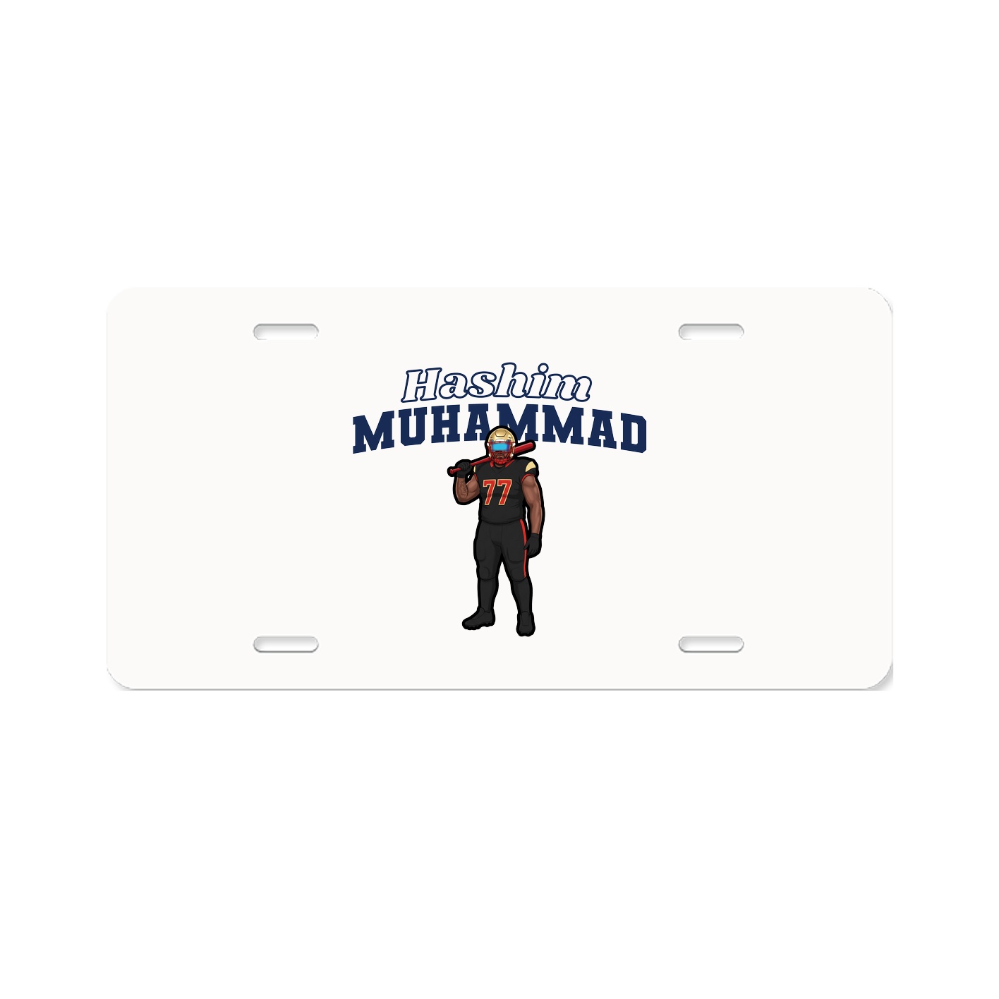 License Plate — Name Arch in Classic