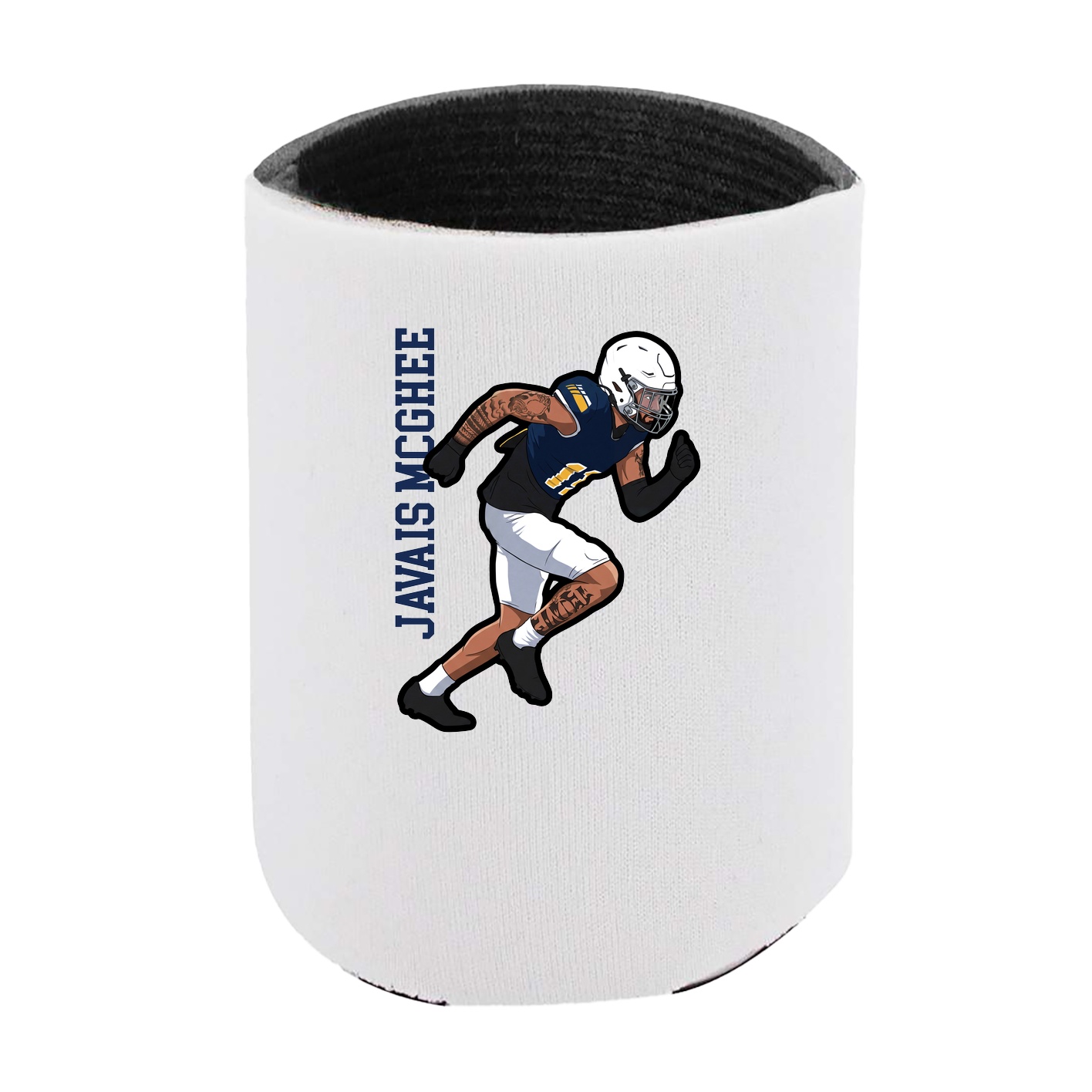 Can Holder — Name Vertical in White