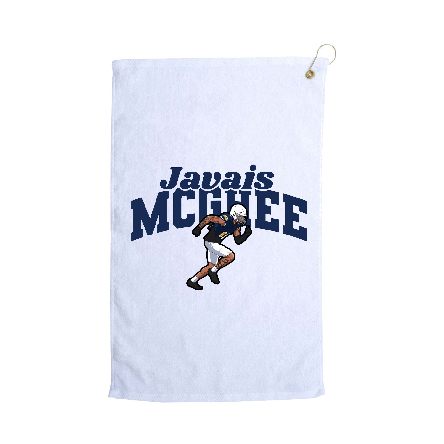 Golf Towel — Signature Arch in White