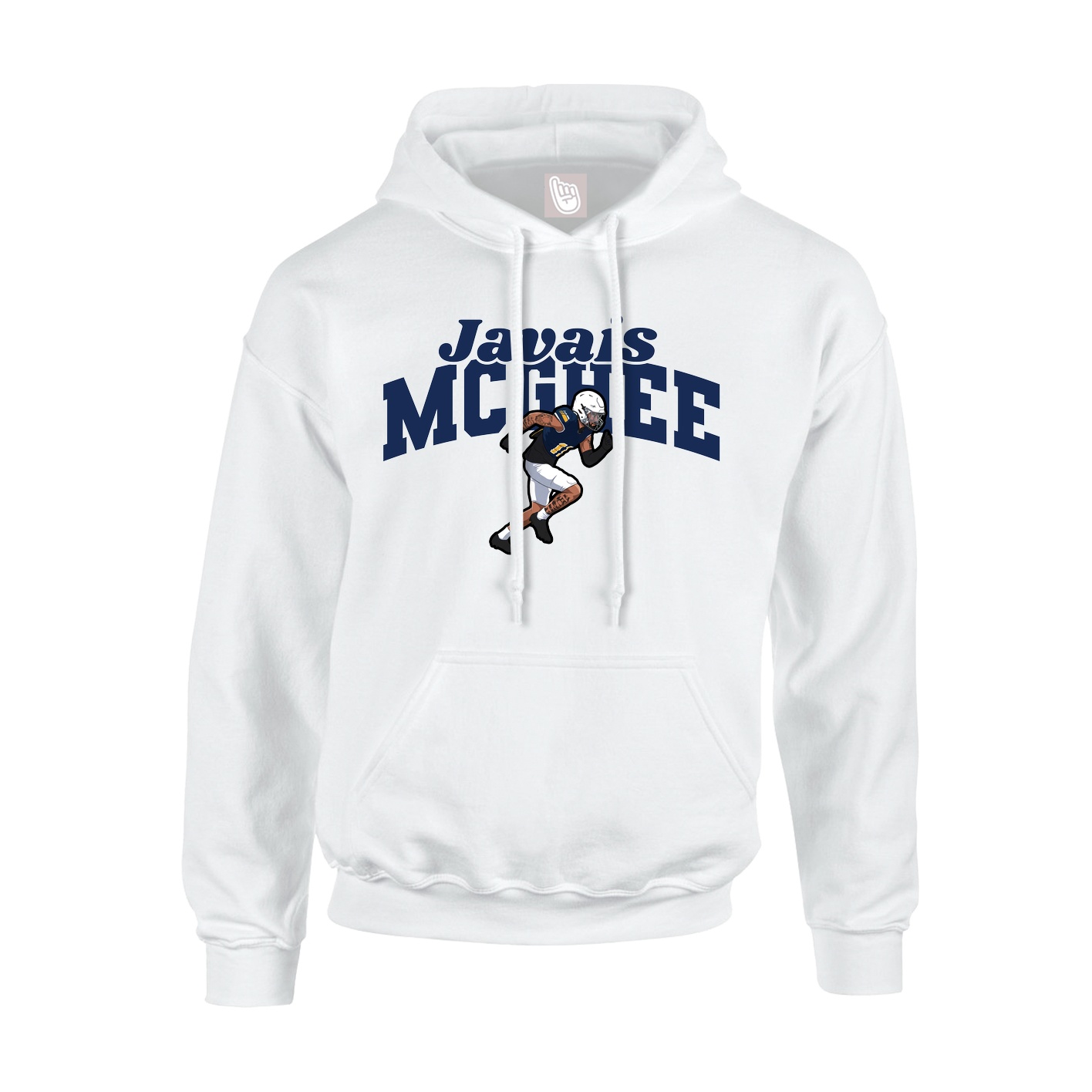 Hoodie — Signature Arch in White