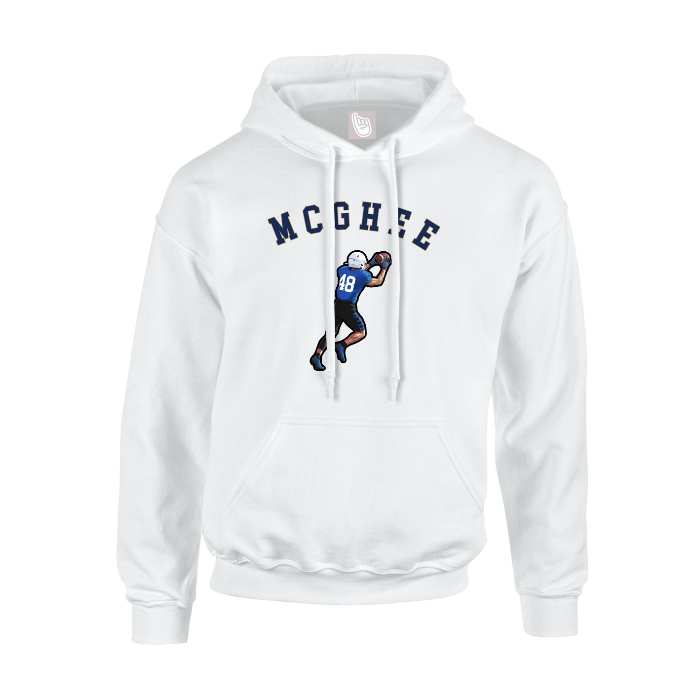 Youth Hoodie — Shirsey Arch in White