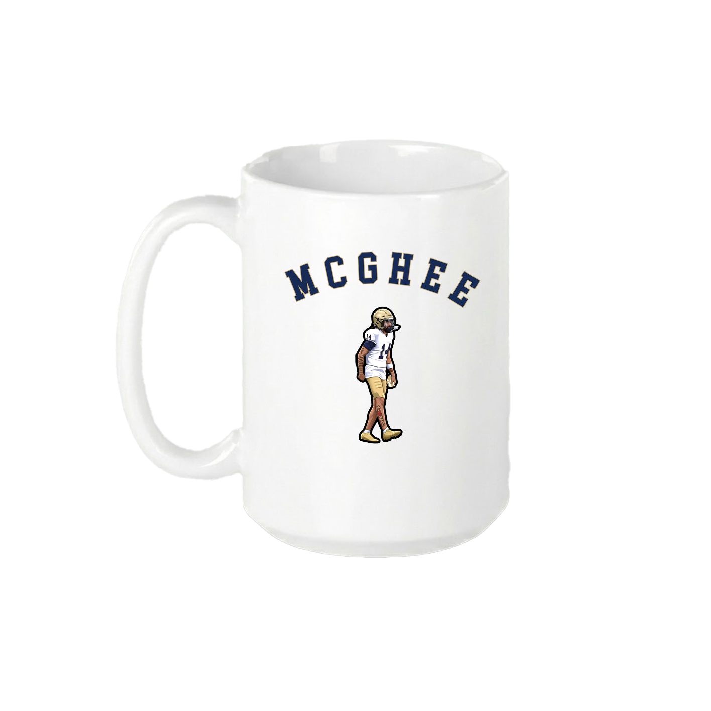 15oz Coffee Mug — Shirsey Arch in White