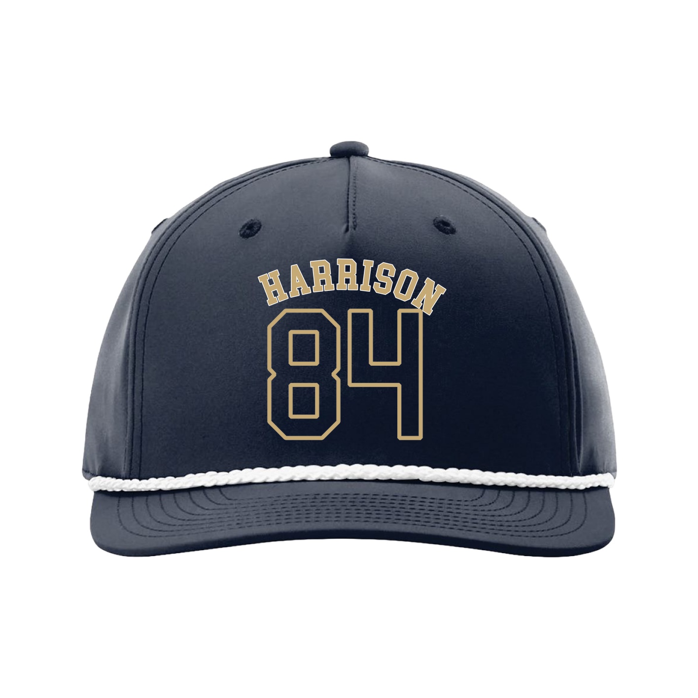 Five-Panel Classic Rope Cap — Shirsey Arch in Navy