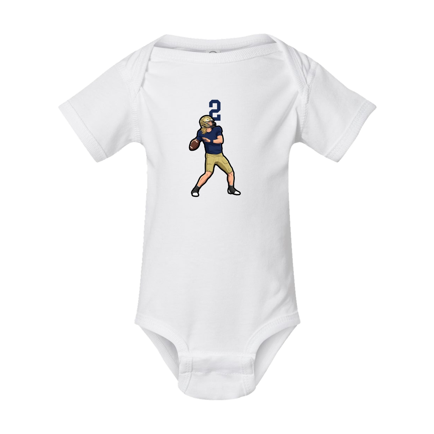 Baby Onesie — Number Top in White