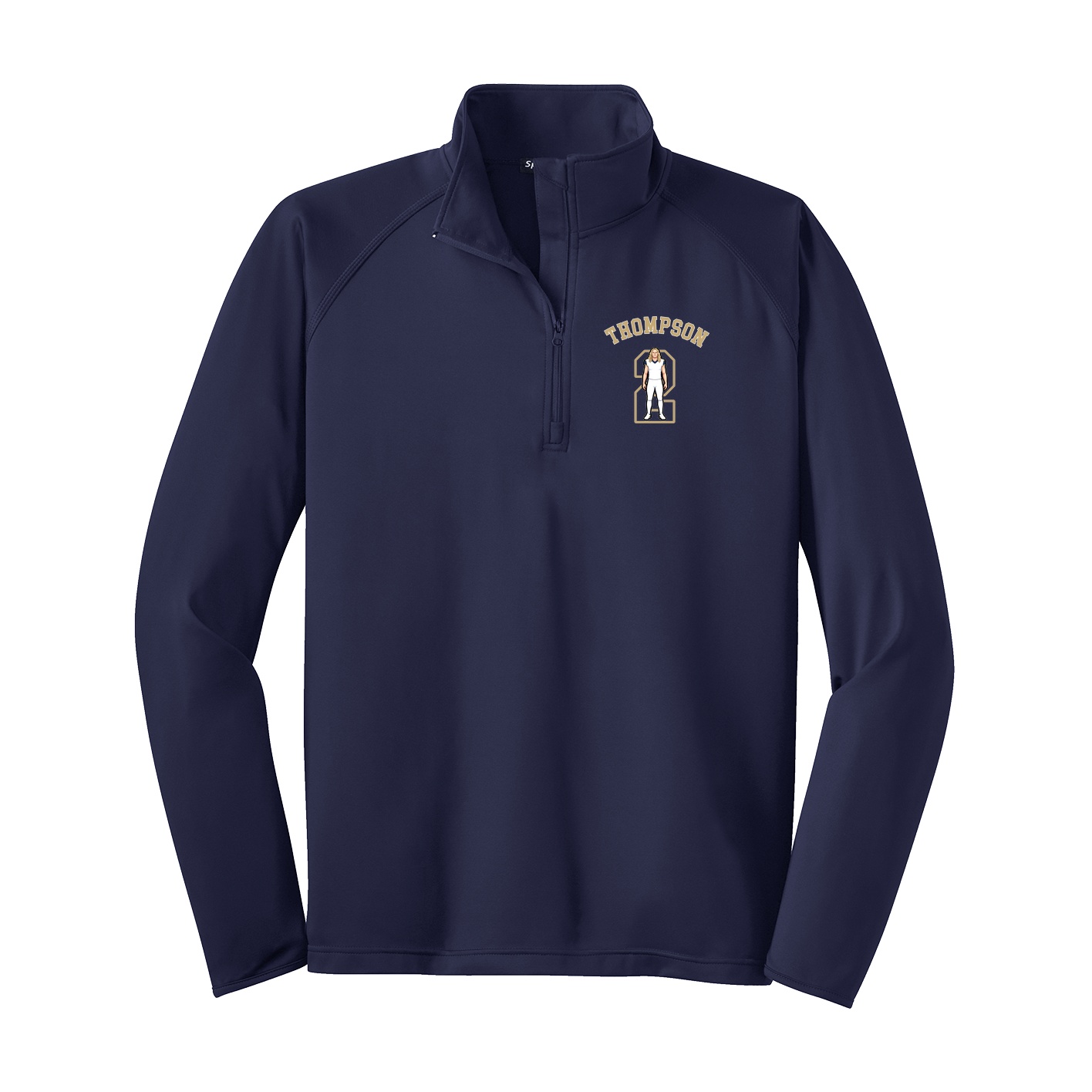 Q-Zip Pullover — Shirsey Arch in Navy