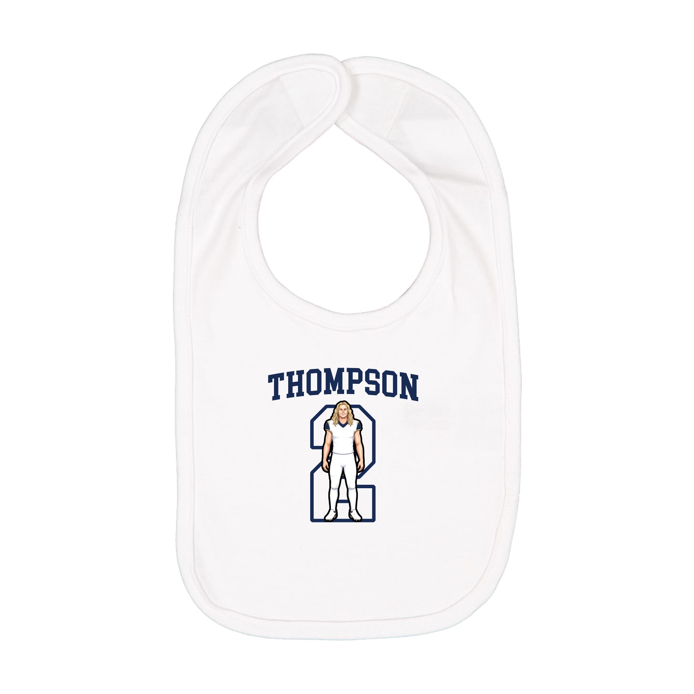 Infant Bib — Shirsey in White