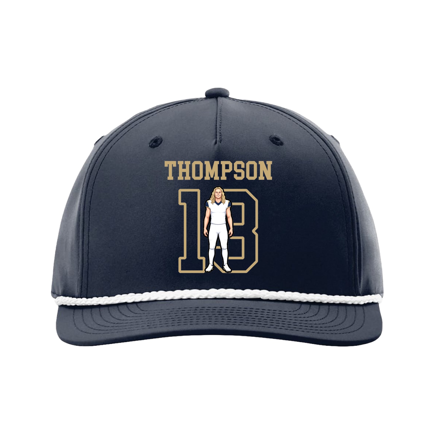 Five-Panel Classic Rope Cap — Shirsey in Navy