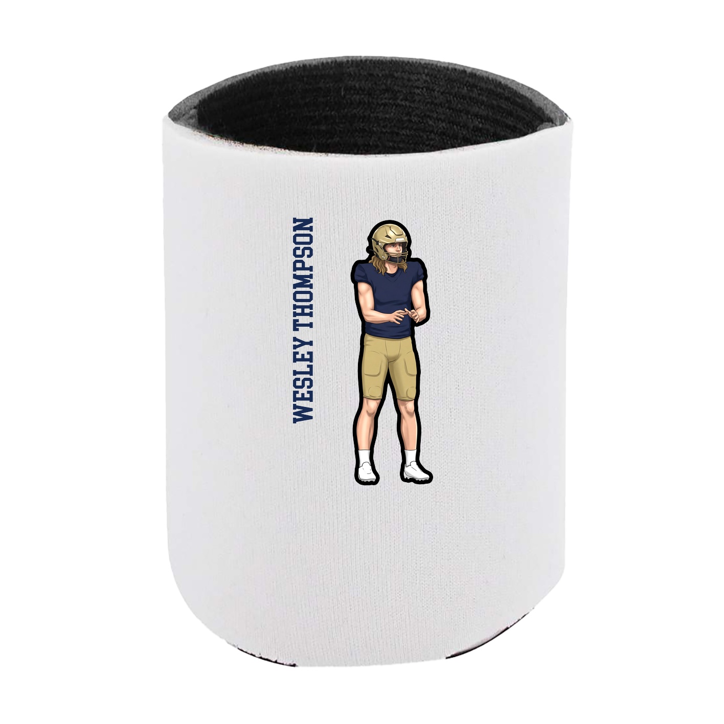 Can Holder — Name Vertical in White