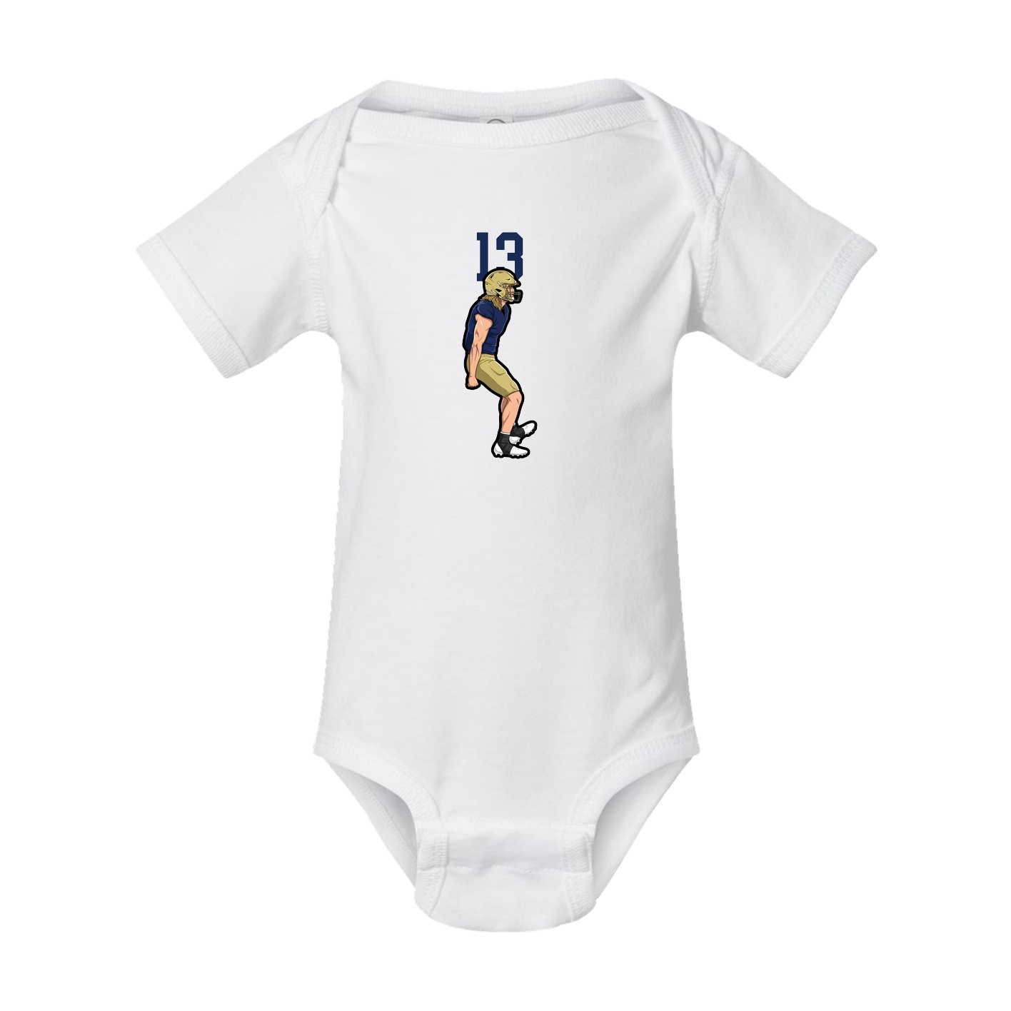 Baby Onesie — Number Top in White
