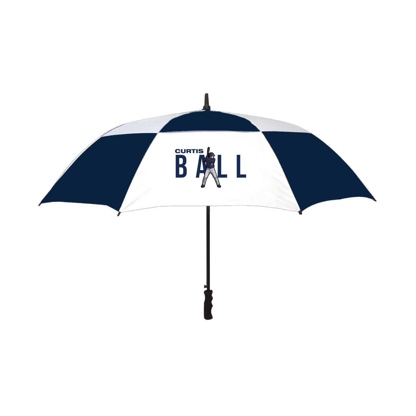 Golf Umbrella — Player Name in Navy