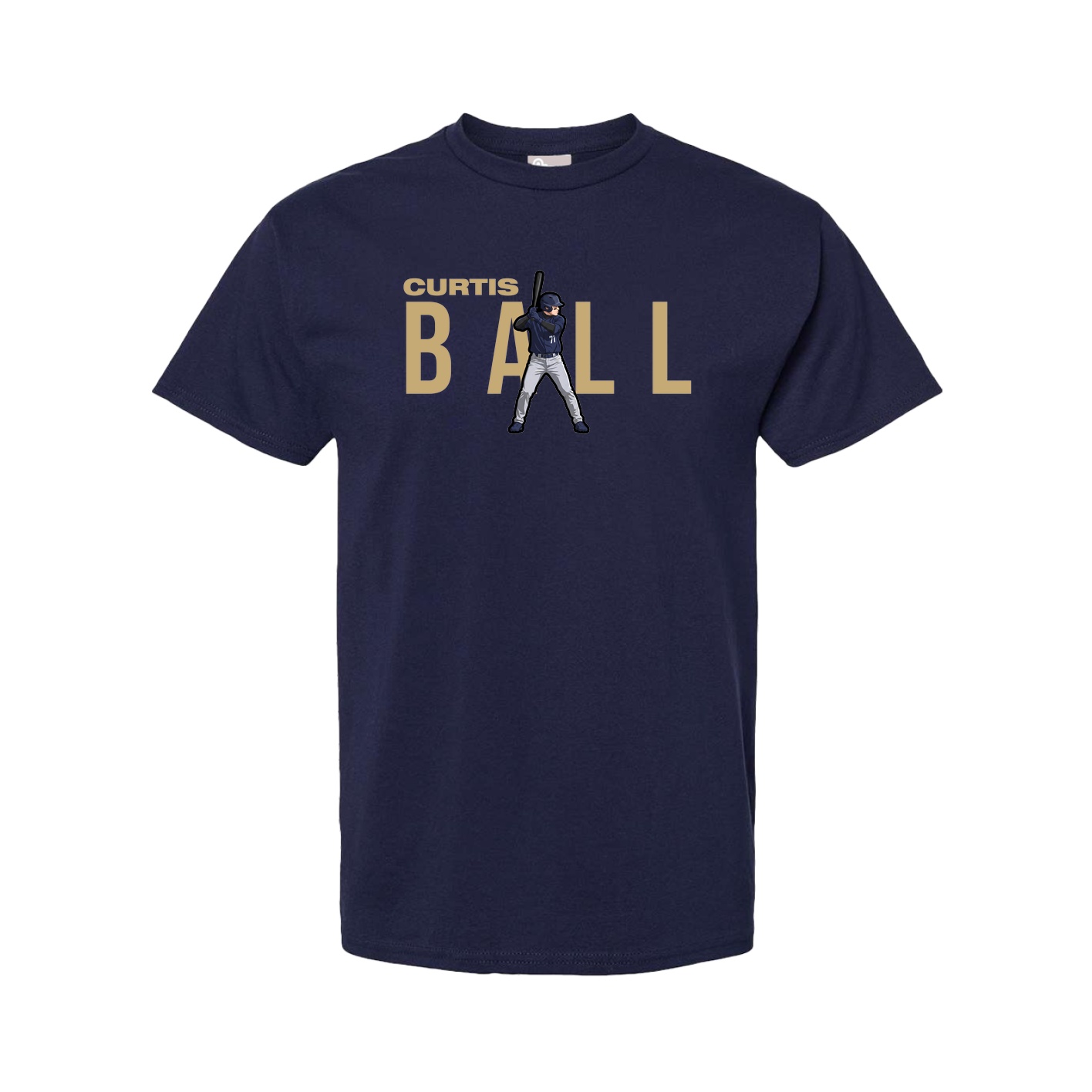 Tee — Player Name in Navy