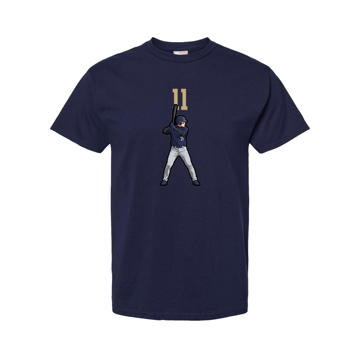 Tee — Number Top in Navy