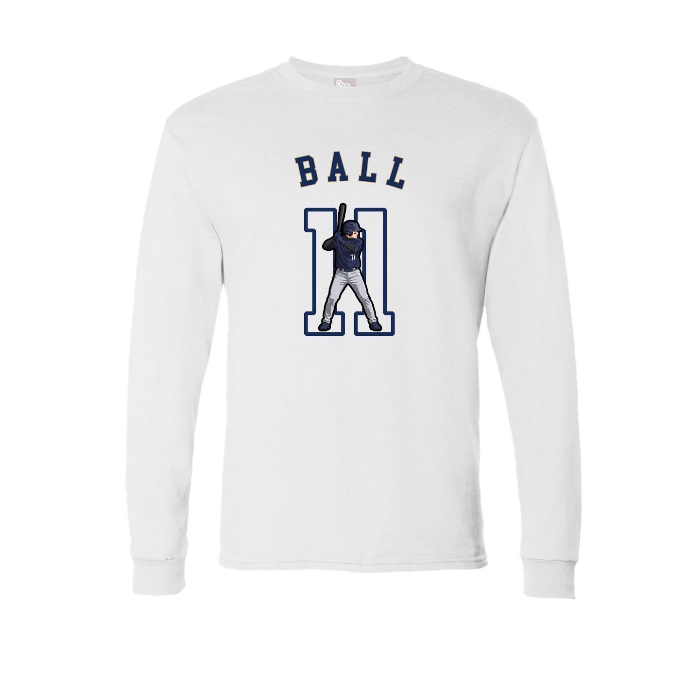 Long Sleeve Tee — Shirsey Arch in White