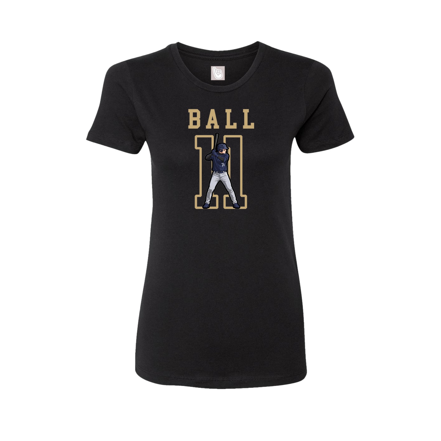 Fitted Women's Tee — Shirsey in Black