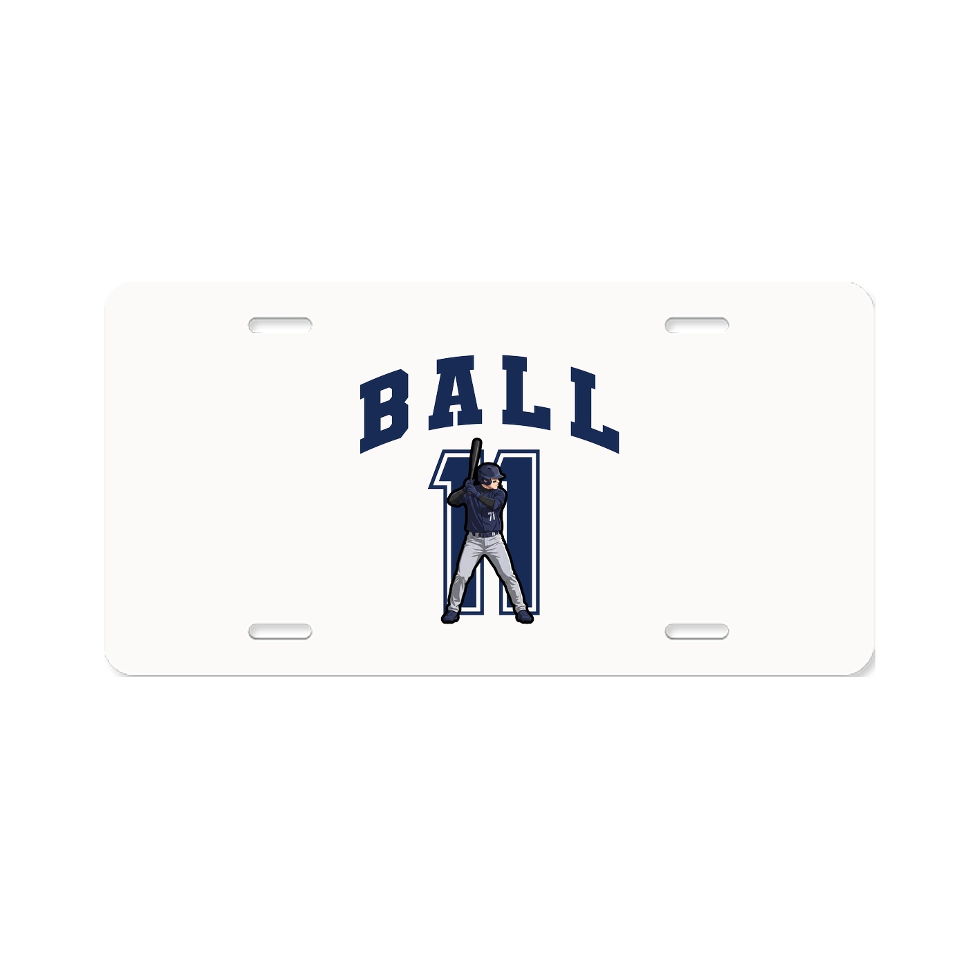 License Plate — Number in Classic
