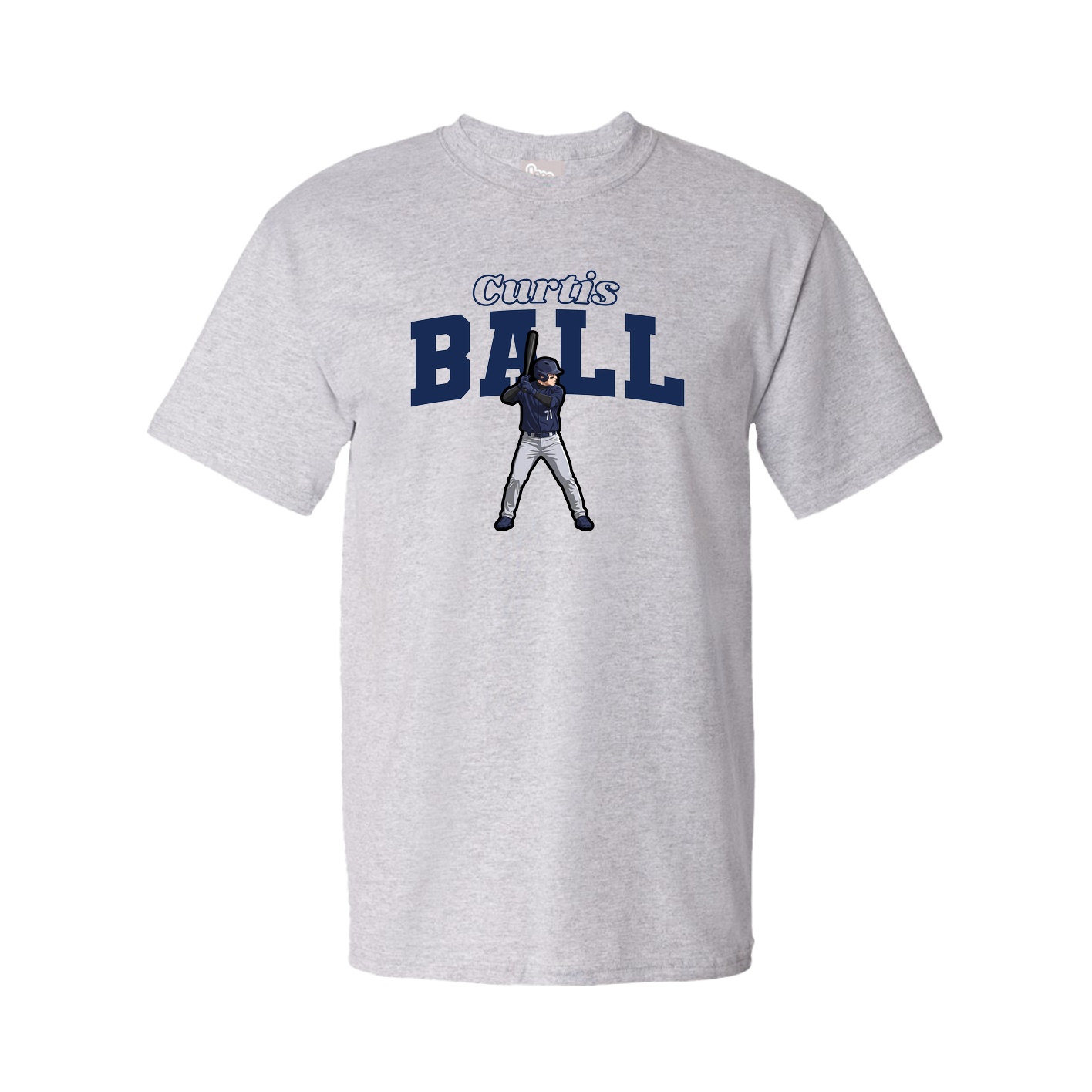 Tee — Name Arch in Grey