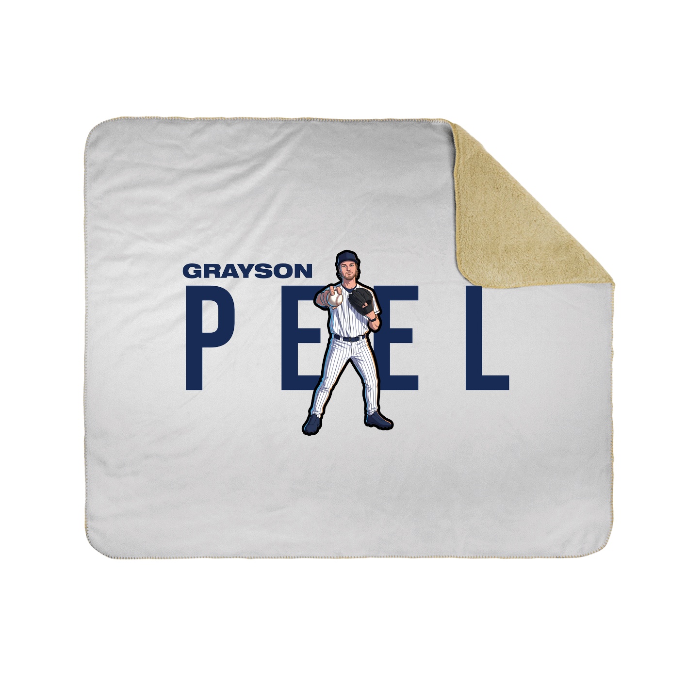 Throw Blanket — Player Name in White