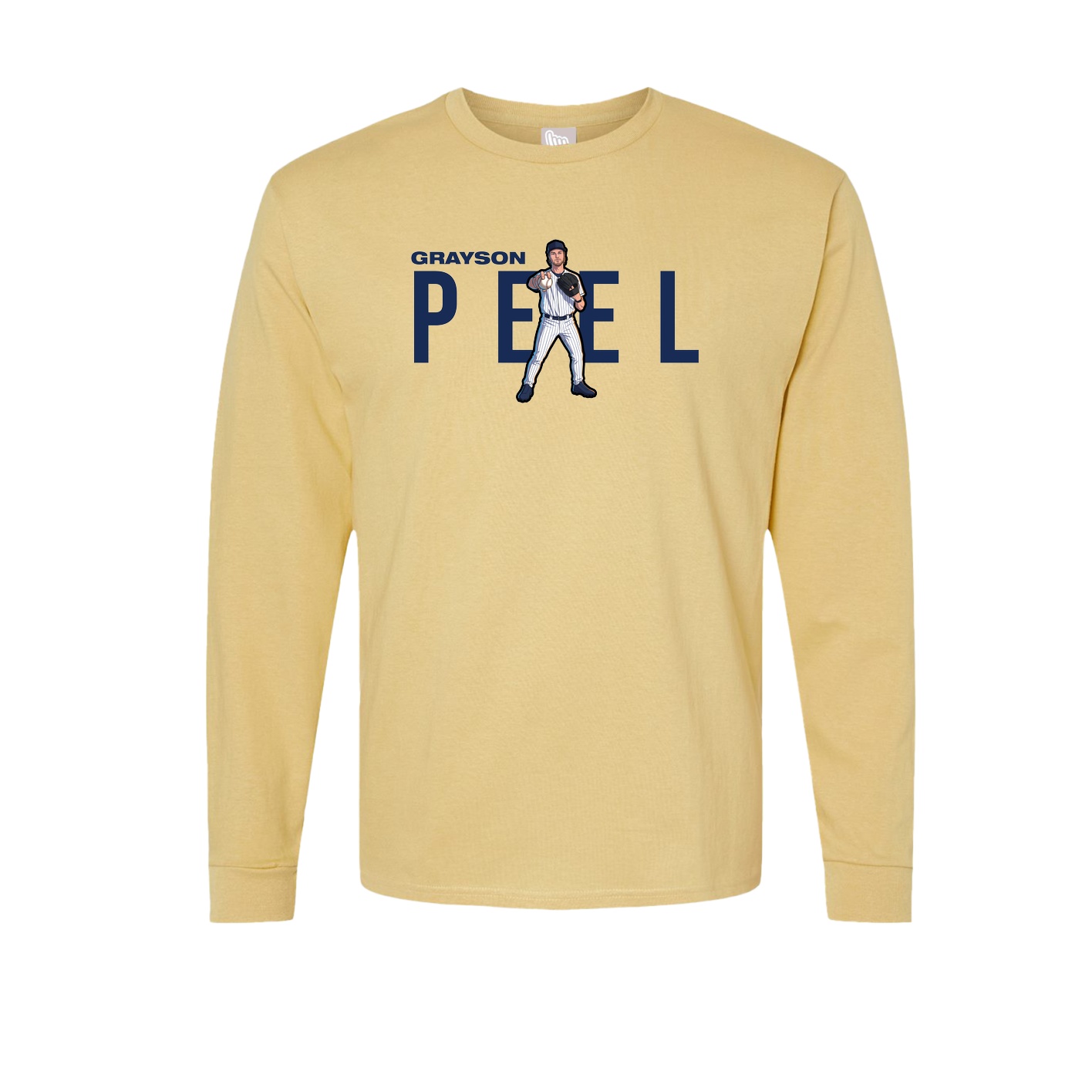 Long Sleeve Tee — Player Name in Vegas Gold