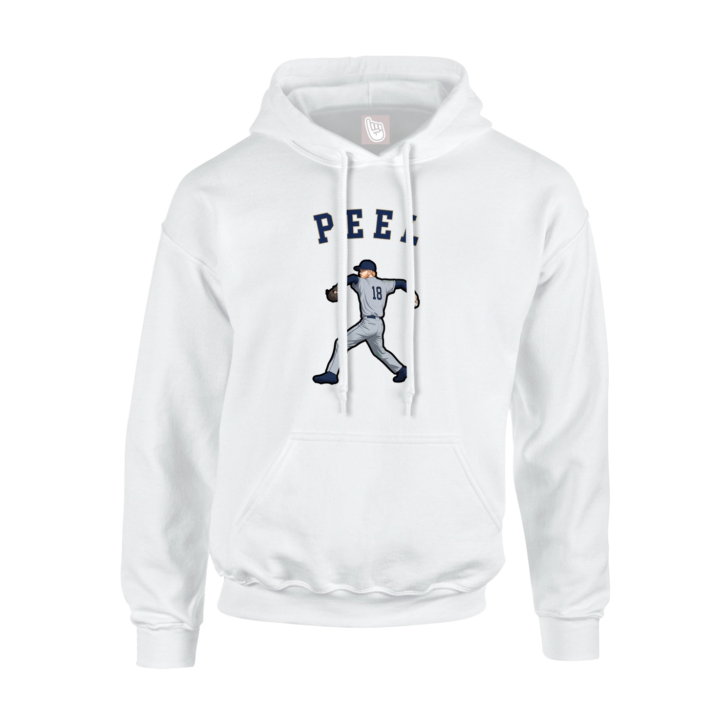 Youth Hoodie — Shirsey Arch in White