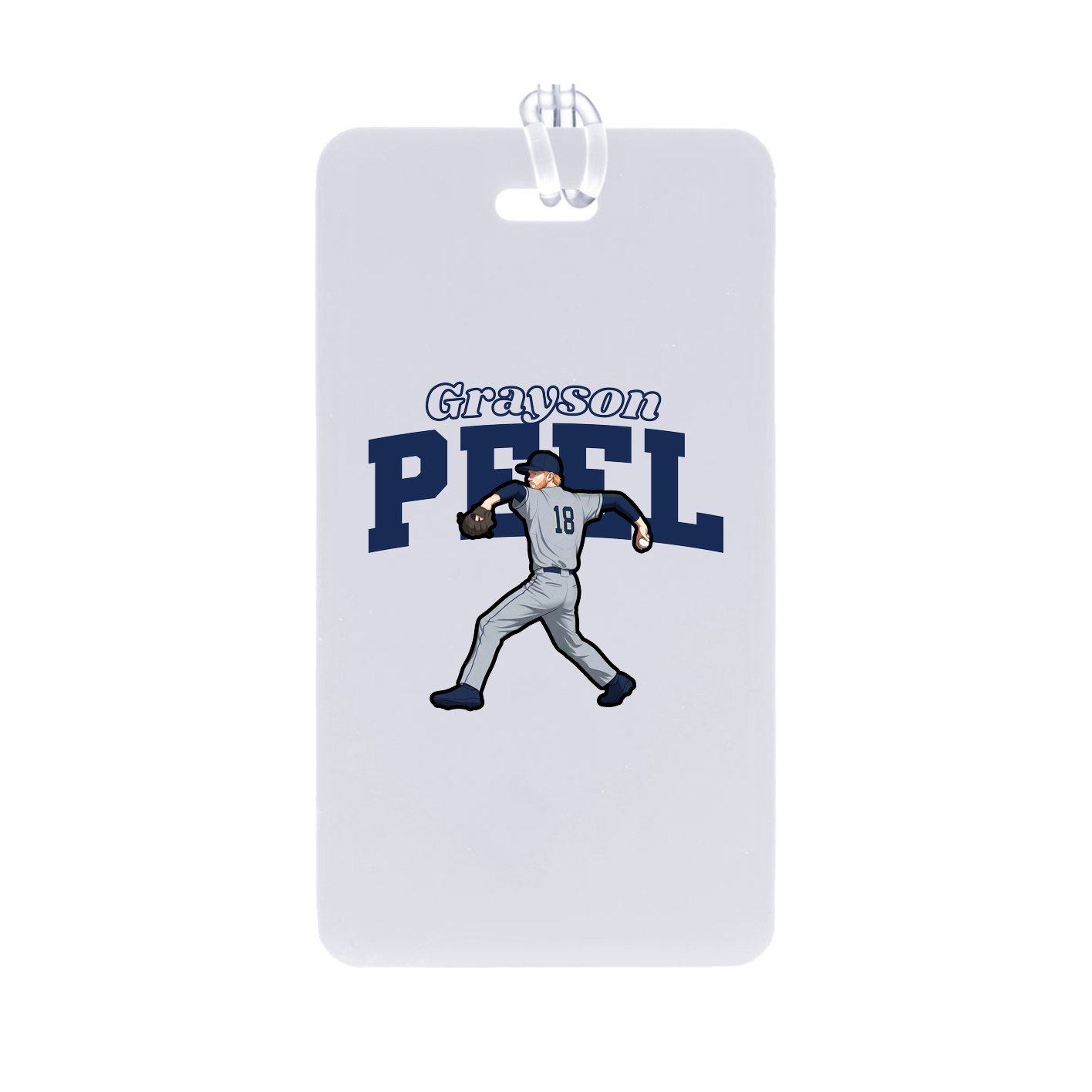 Bag Tag — Name Arch in Classic