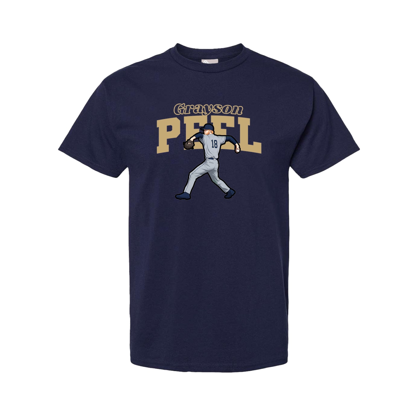 Tee — Name Arch in Navy