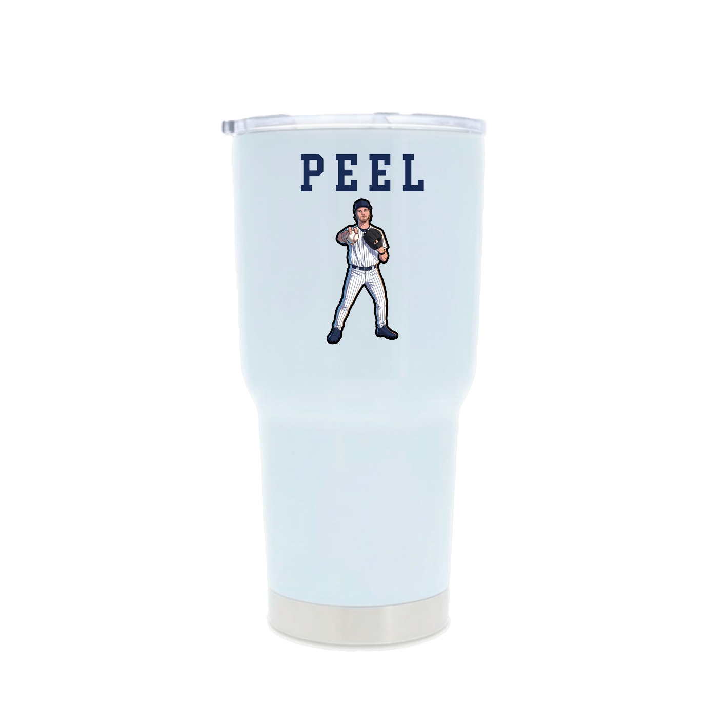 30oz Stainless Steel Tumbler — Shirsey in White