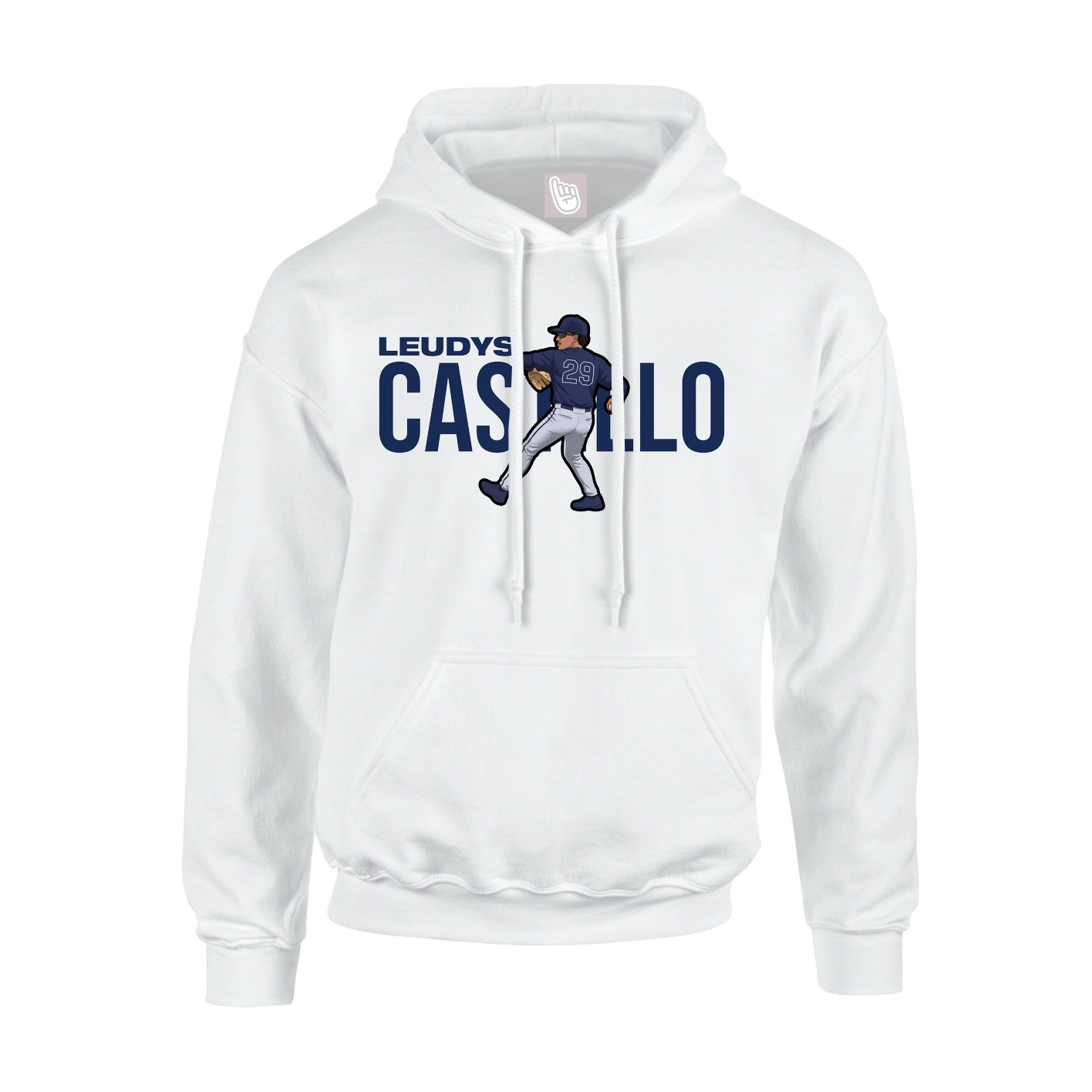 Youth Hoodie — Player Name in White