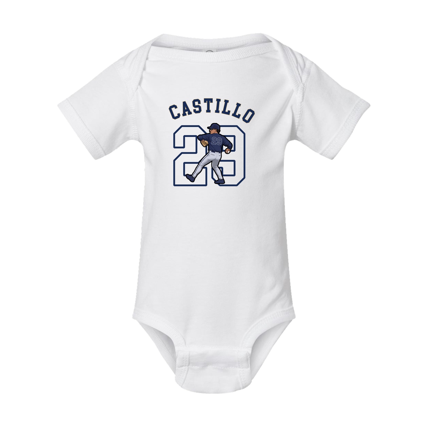 Baby Onesie — Shirsey Arch in White